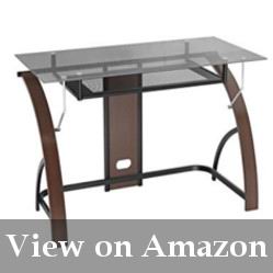 Glass Top Desk With a Keyboard Tray Reviews
